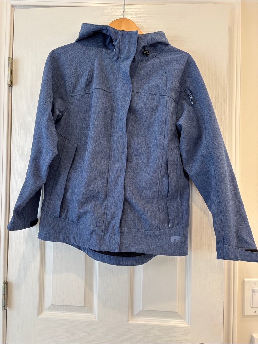 Women’s Utility Hooded Jacket in Heather Blue